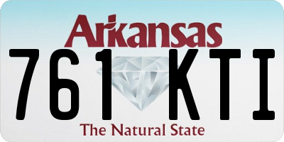 AR license plate 761KTI