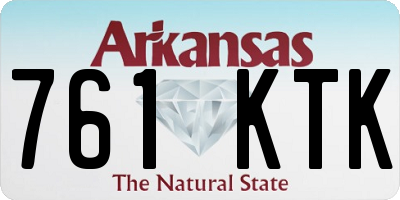 AR license plate 761KTK