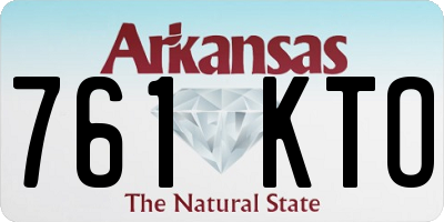 AR license plate 761KTO