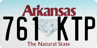 AR license plate 761KTP