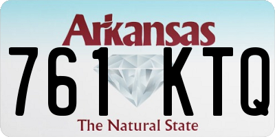 AR license plate 761KTQ