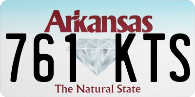 AR license plate 761KTS