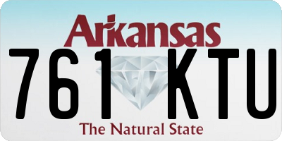 AR license plate 761KTU