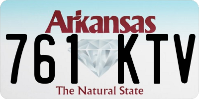 AR license plate 761KTV