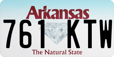 AR license plate 761KTW