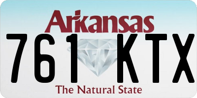 AR license plate 761KTX