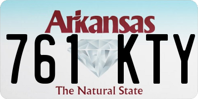 AR license plate 761KTY