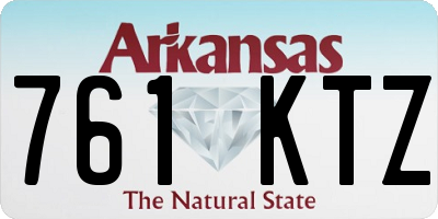 AR license plate 761KTZ