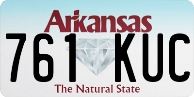 AR license plate 761KUC