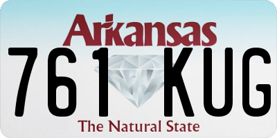 AR license plate 761KUG