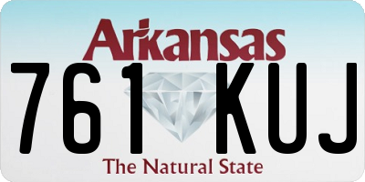 AR license plate 761KUJ