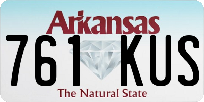 AR license plate 761KUS