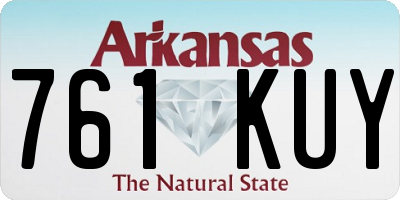 AR license plate 761KUY
