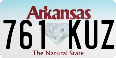AR license plate 761KUZ