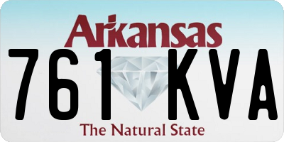 AR license plate 761KVA