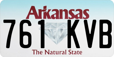 AR license plate 761KVB