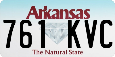 AR license plate 761KVC