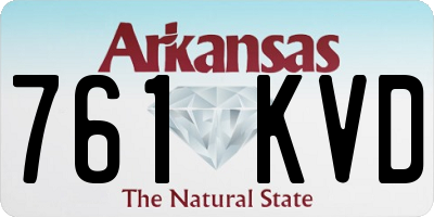 AR license plate 761KVD
