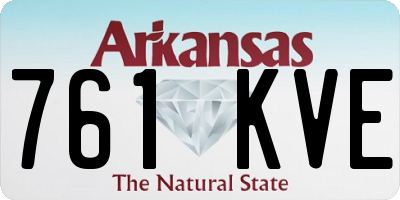 AR license plate 761KVE