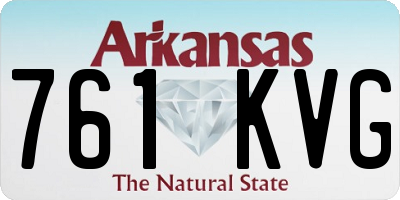 AR license plate 761KVG