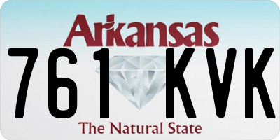 AR license plate 761KVK
