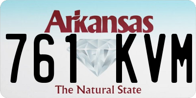 AR license plate 761KVM