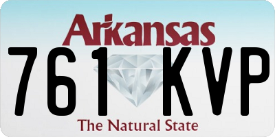 AR license plate 761KVP