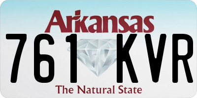 AR license plate 761KVR