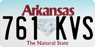 AR license plate 761KVS