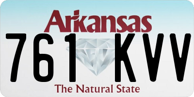 AR license plate 761KVV