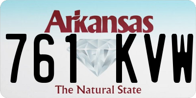 AR license plate 761KVW