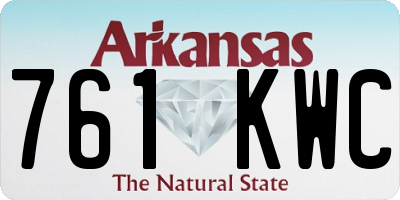 AR license plate 761KWC