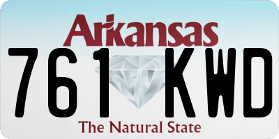 AR license plate 761KWD