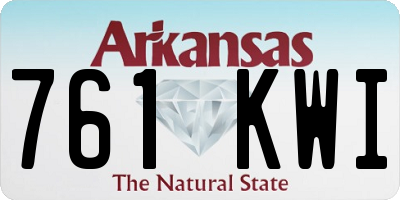 AR license plate 761KWI