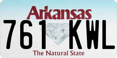 AR license plate 761KWL