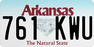 AR license plate 761KWU