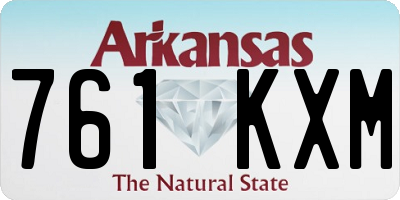 AR license plate 761KXM