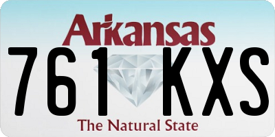 AR license plate 761KXS