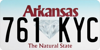 AR license plate 761KYC