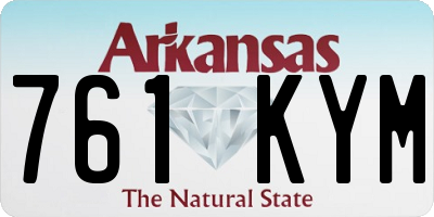 AR license plate 761KYM