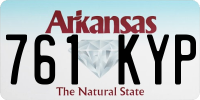 AR license plate 761KYP