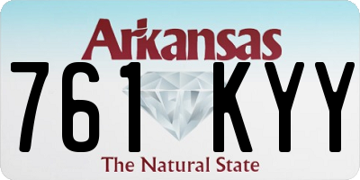 AR license plate 761KYY