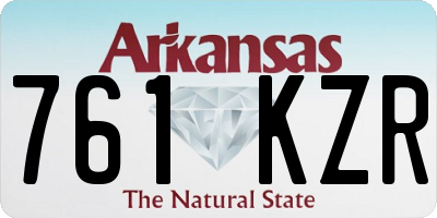 AR license plate 761KZR