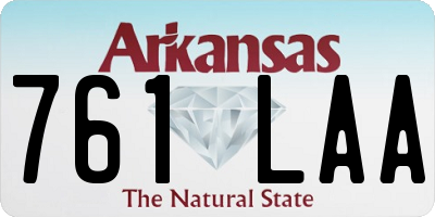 AR license plate 761LAA