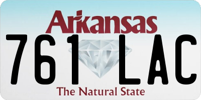 AR license plate 761LAC