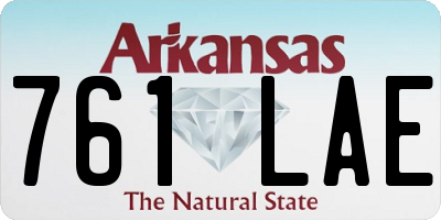 AR license plate 761LAE