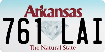 AR license plate 761LAI