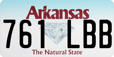 AR license plate 761LBB