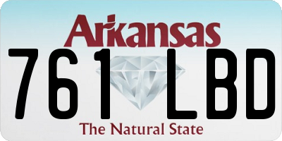 AR license plate 761LBD