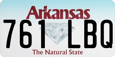 AR license plate 761LBQ